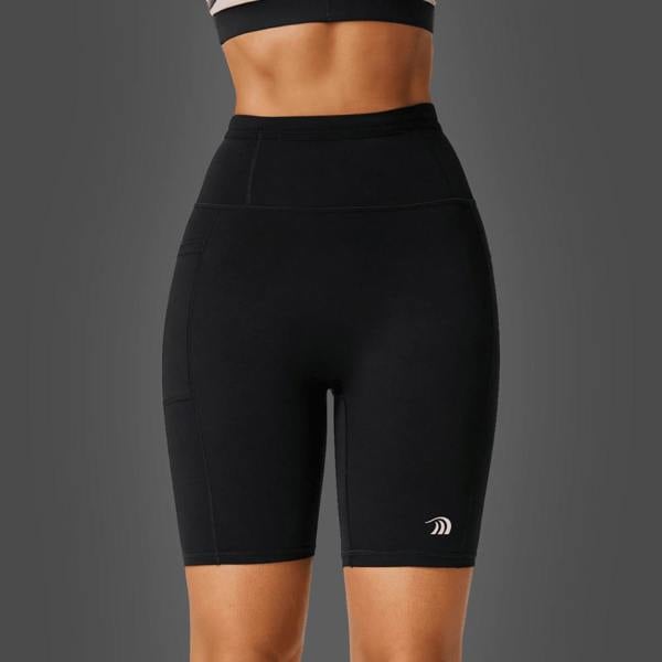 Anniou Women's Racing Compression Shorts - Black