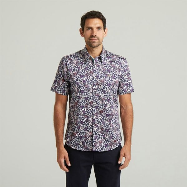 Gabicci G54W05 Mens Short Sleeve Printed  Shirt Gabicci Classic - NAVY