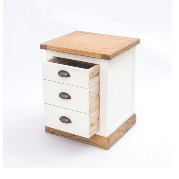 Cabinet Bits Tropea 3 Drawer Bedside Table