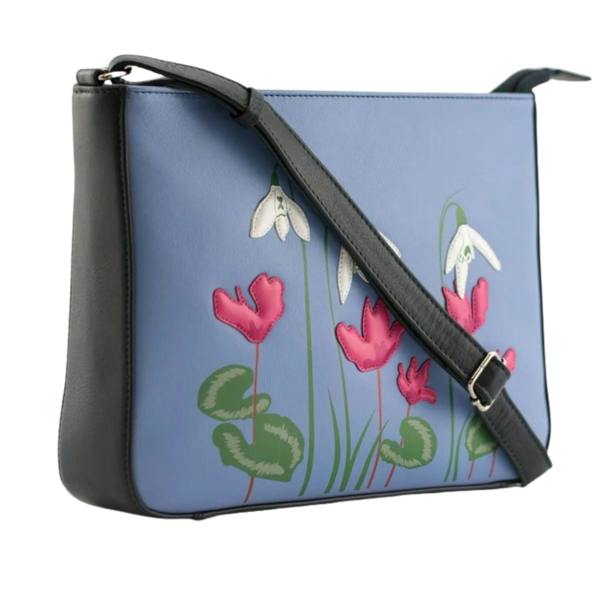 Mala Leather Snowdrop Messenger Leather Crossbody