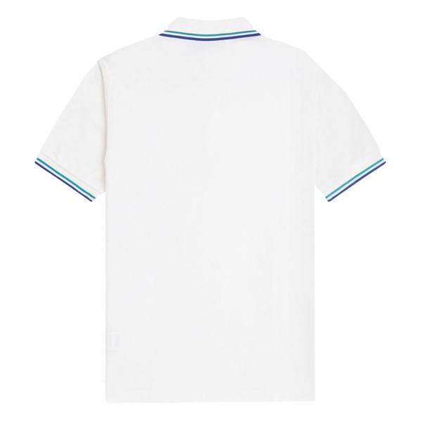 Fred Perry Twin Tipped Polo Shirt Snow White/Deep Mint/Soho Eclipse