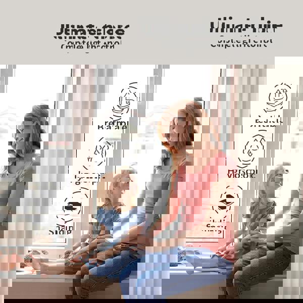 Marlow 2PC Thermal Blackout Blockout Curtains Eyelet Ring Top Thick Sun Block