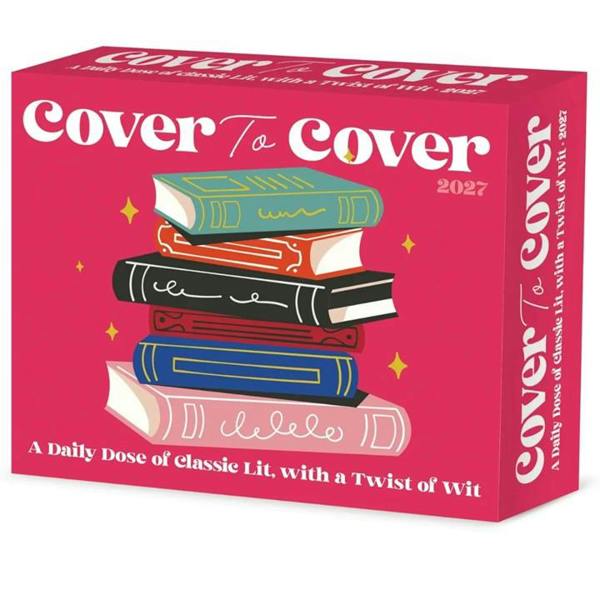 Cover to Cover Desk Calendar 2027, Desk Calendars, Day To View, History & Literature, Gift