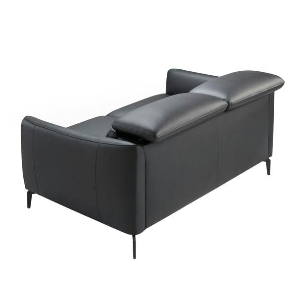 Angel Cerdá Black leather sofa 6058/6059