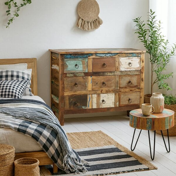 Wyld Haus Seattle Reclaimed Wood 9 Drawer Chest