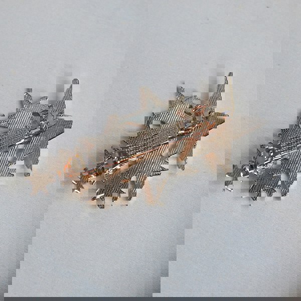 gold star hair clip back