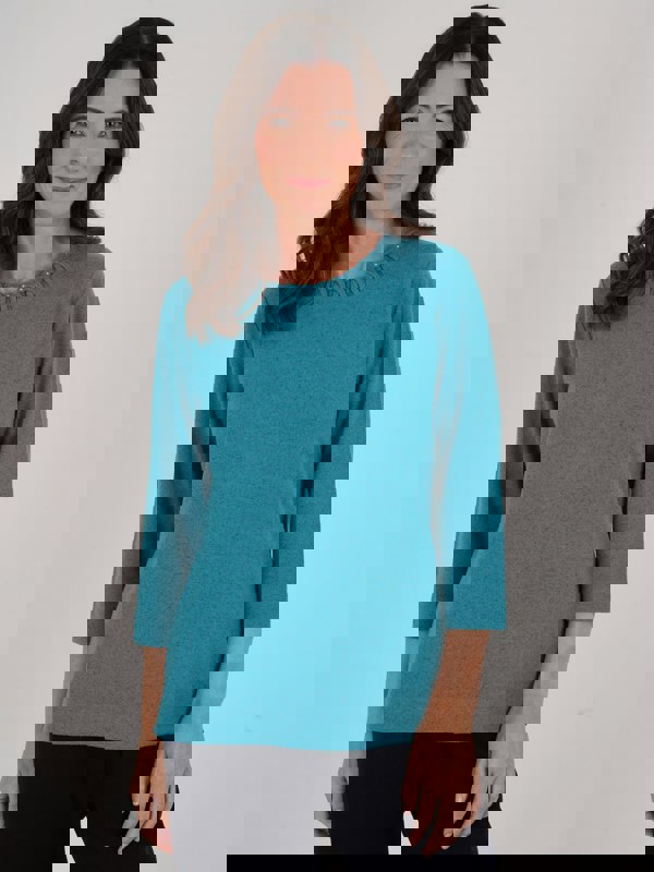 TIGI-Wear Looped Neck Detail Top