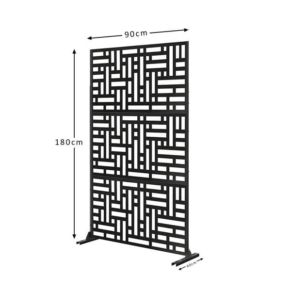 Nicoman Metal Indoor/Outdoor Privacy Screen 90cm x 180cm - Maze