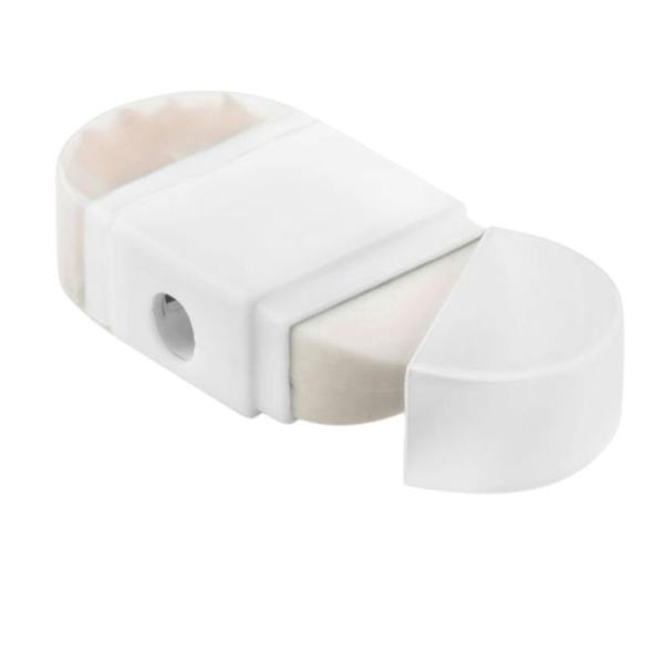 MidOcean Goma2 Pencil Sharpener & Eraser - White - 