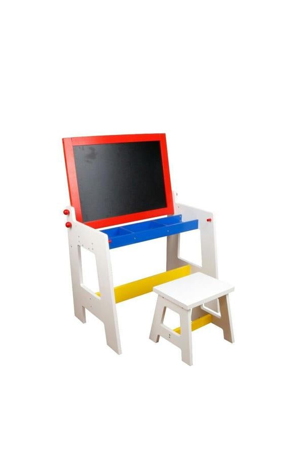 HYGRAD BUILT TO SURVIVE Kids Study Table 2 in 1 Blackboard + Drawing Table & Chair Set For Xmas Birthday