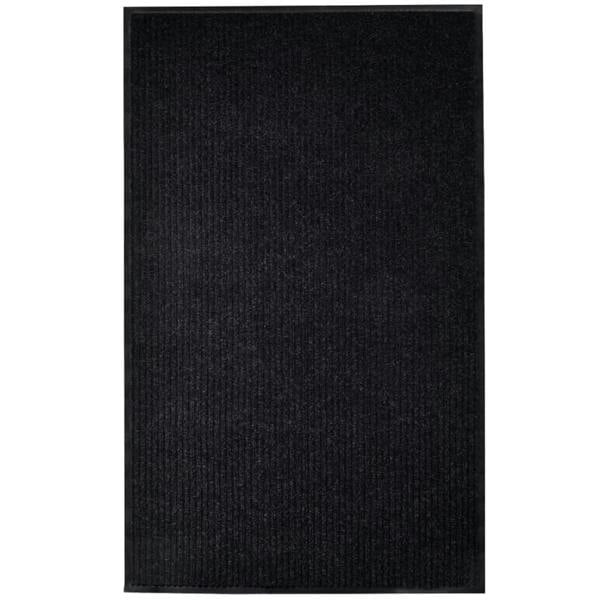 Berkfield Door Mat Black 117x220 cm PVC