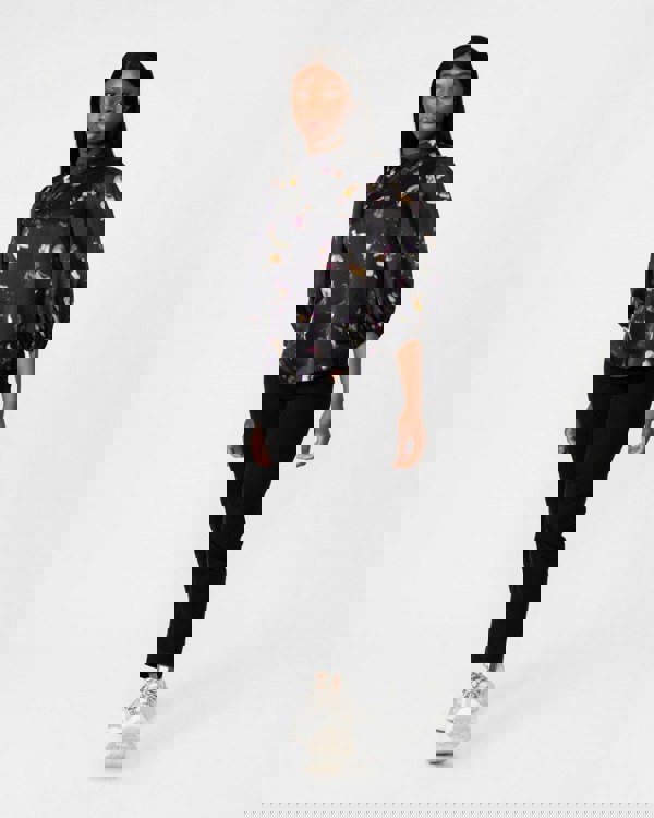 Ted Baker Niycole Womens High Neck Top With Balloon Sleeves