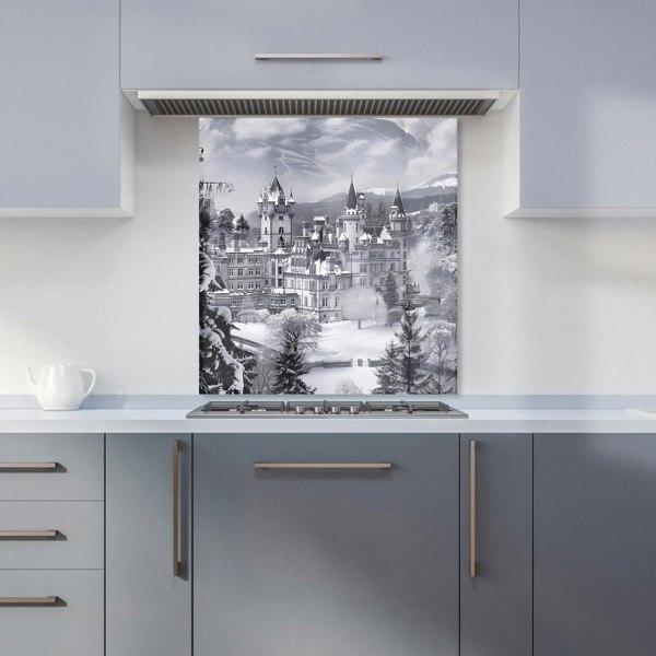 Warren Reed - Designer Snow-Covered Balmoral Castle Kitchen Splashback