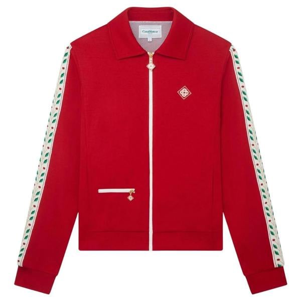 Casablanca Laurel Tricot Red Track Jacket