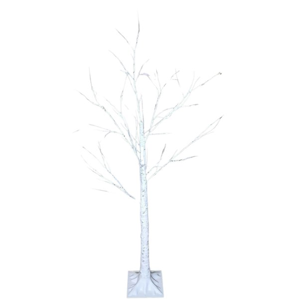 Samuel Alexander 1.5m (5ft) Indoor Outdoor Christmas Lit Birch Tree with 64 Warm White LEDs