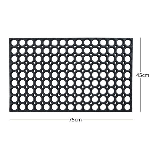 Nicoman Heavy Duty Non Slip Rubber Ring Entrance Doormat