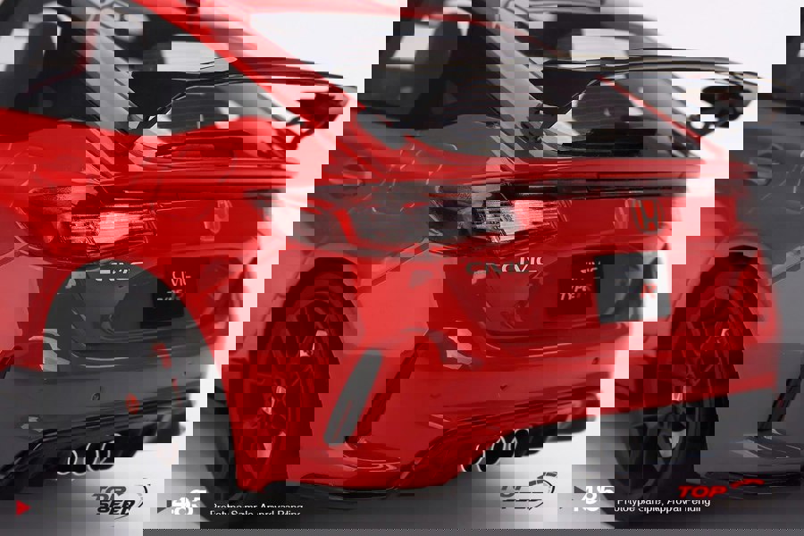TSM Honda Civic Type R Rallye Red LHD 2023 1:18 Scale TSM TS0485