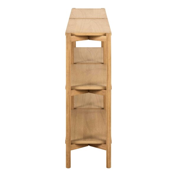 Wyld Haus Berrytwist Scandi Natural Oak Veneer Bookcase 4 Shelves