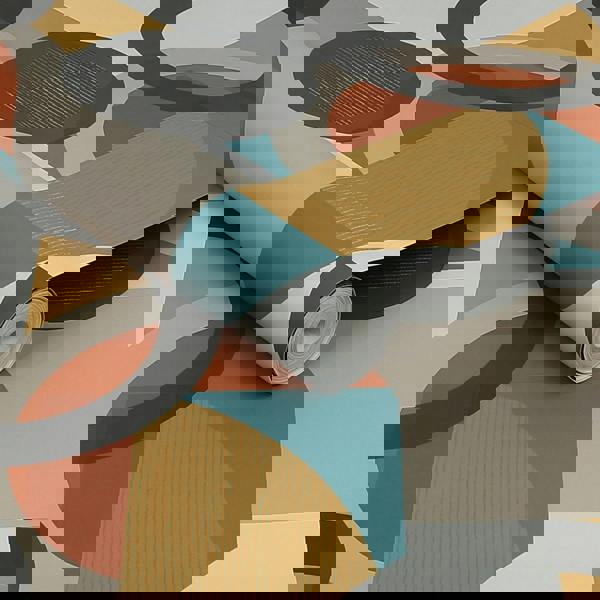 Next Retro Shapes Geo Wallpaper | Orange