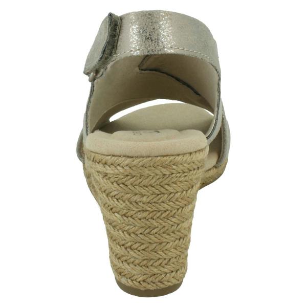 Clarks Ladies Clarks Slingback Wedge Heel Sandals Lafley Alaine