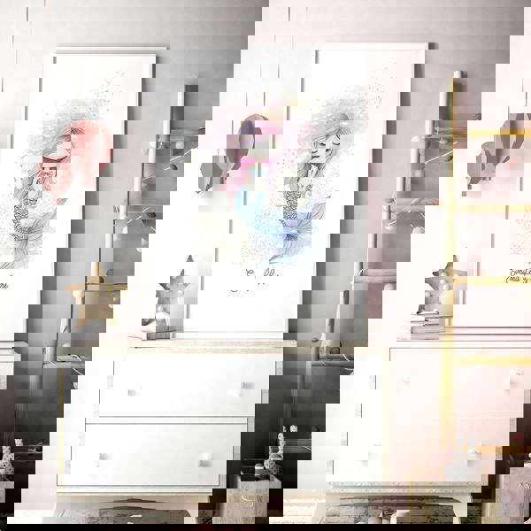 Mermaid Decorations Bedroom | Set of 3 wall art prints