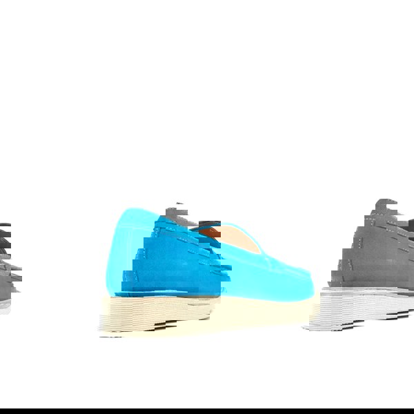 Embassy London Cruz - Sky Blue - Men's blue suede leather casual slip on with soft insoles