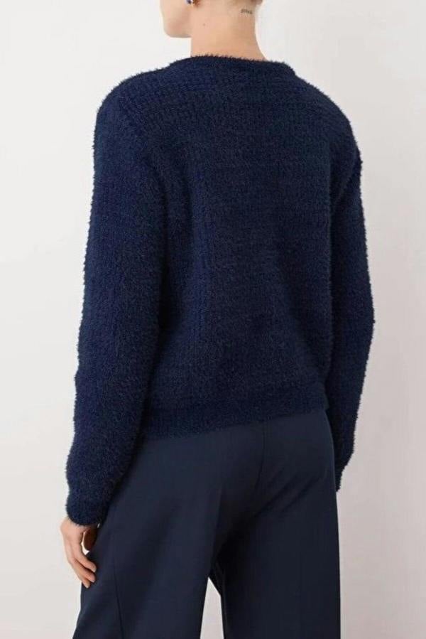 WOVCOR Beard Yarn Knit Cardigan