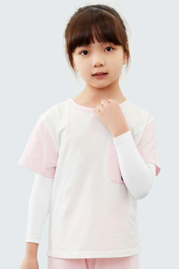 Anniou Kids Cooling Sun Sleeves - White