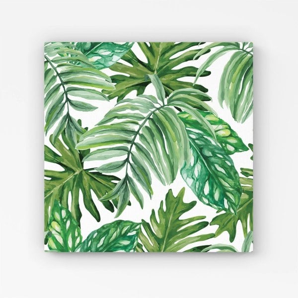 Warren Reed Exotic Rainforest Leaves Canvas