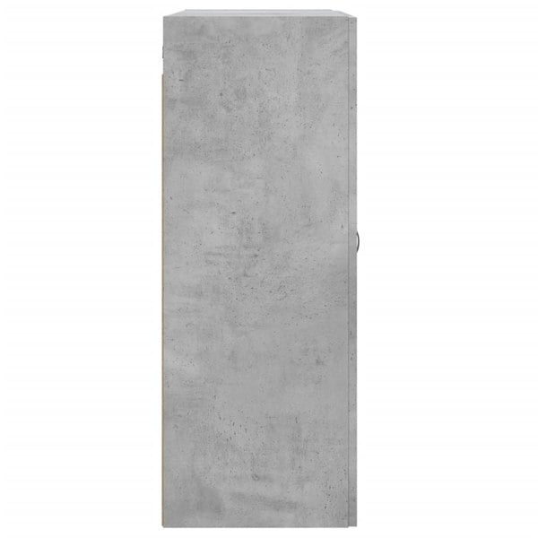 Berkfield Wall Mounted Cabinet Concrete Grey 69.5x34x90 cm Engineered Wood