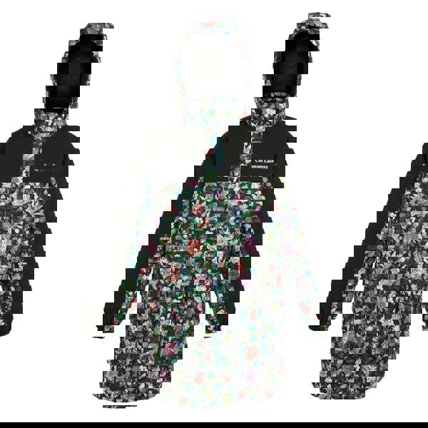 Regatta Womens/Ladies Christian Lacroix Cailar Floral Longline Waterproof Jacket - Black