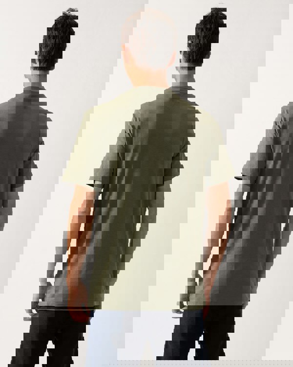 Tommy Hilfiger Brand Love Hilfiger Mens Tee - Battle Green - CHO - Designer Mens T-Shirts & Tops