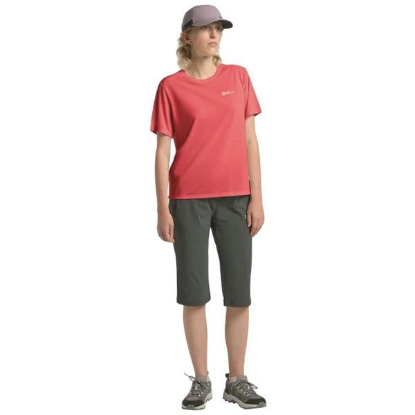 Jack Wolfskin Womens/Ladies Tech Regular T-Shirt - Coral - 