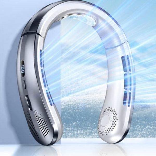 Leaper 100-Speed Portable Ultra Quiet Bladeless Neck Fan