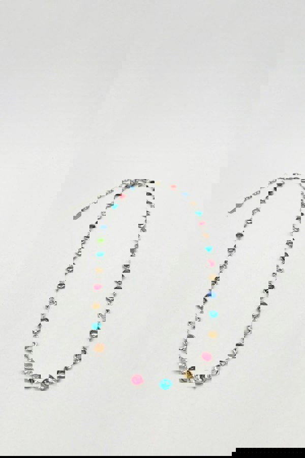 SVNX Crystal Chain Necklace in Multi - Gift Boxed