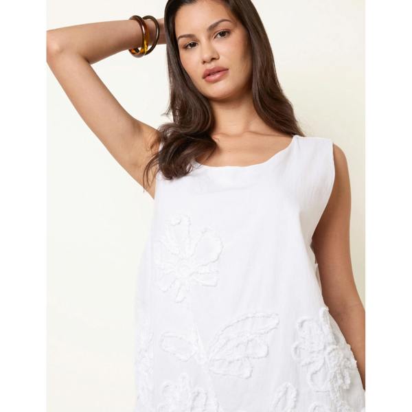 Blue Vanilla Puffball Flower Top