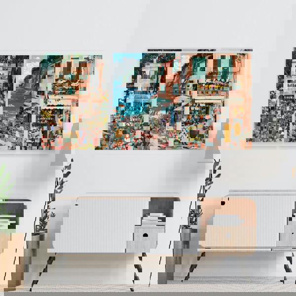 Paintings Living Room | Set of 3 Italian Lifestyle Wall art Prints