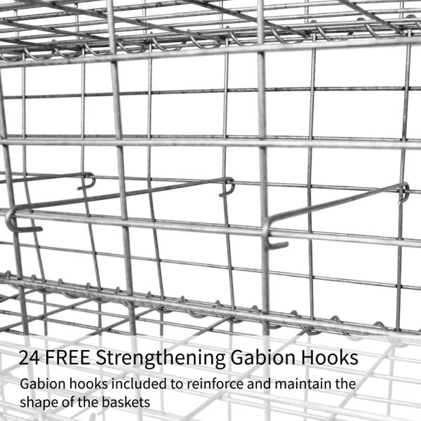 Monstershop Gabion Baskets 100 x 30 x 30cm / 6 Pack