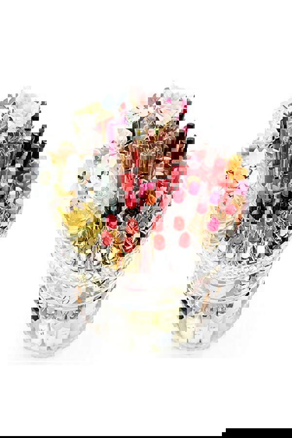 Living and Home 360 Roating Cosmetic Organizer Transparent Acrylic Rotating Multifunctional Makeup Organizer