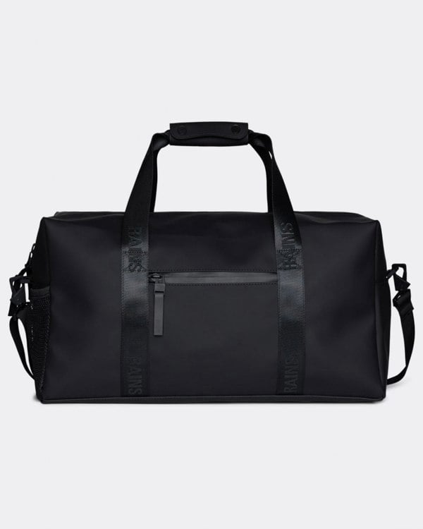 Rains Unisex Trail Gym Bag - 01 Black - CHO - Designer Unisex Bags