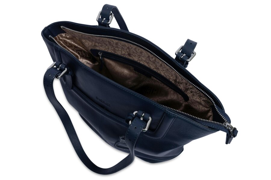 SADDLER Sienna Zip Top Tote Shopper Bag for Women - Handmade by Saddler