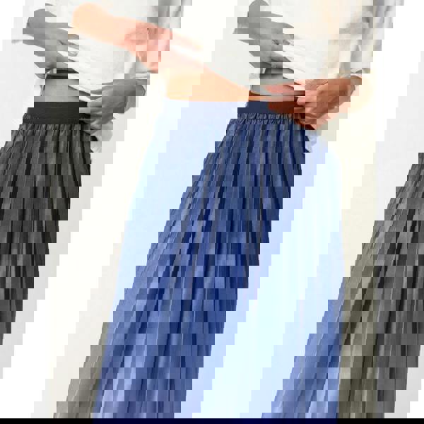 Blue Vanilla Gradient Colour Pleated Skirt