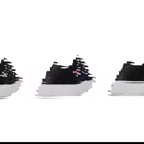 Superga Unisex Adult 2750 Efglu Leather Trainers - Black/White