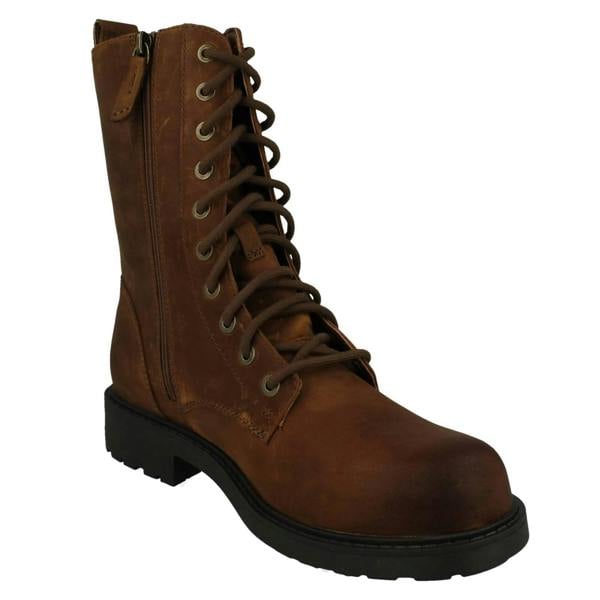 Clarks Ladies Clarks Lace Up Detailed Combat Style Boots Orinoco2 Style