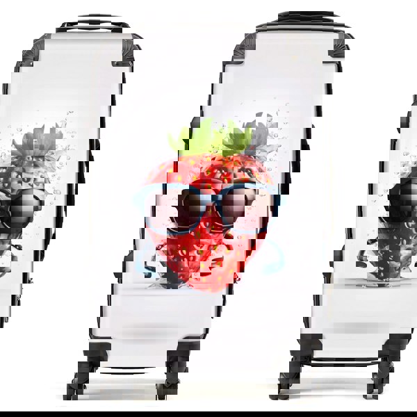 Warren Reed Strawberry In Glasses Suitcase