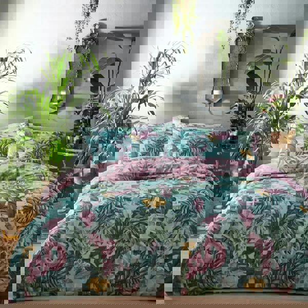 Furn Medinilla Duvet Cover Set - Mint/Lilac