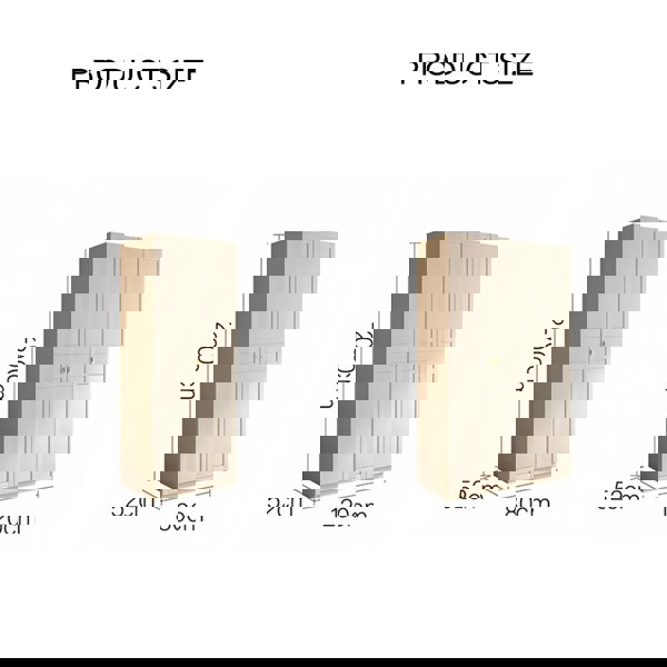 Leclerc Tall Wooden Wardrobe, White-Rit Concept-Rit Concept