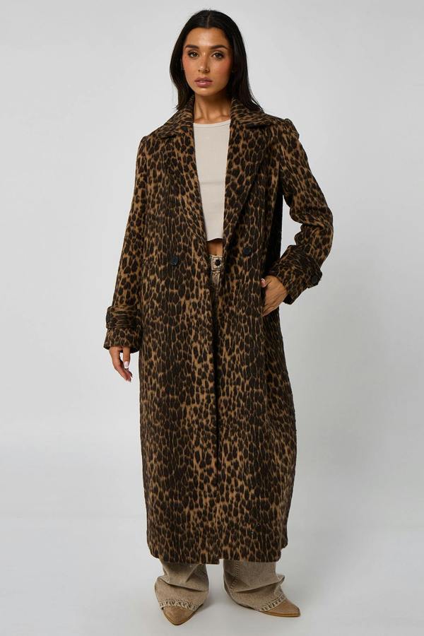 Urban Bliss Leopard Formal Coat