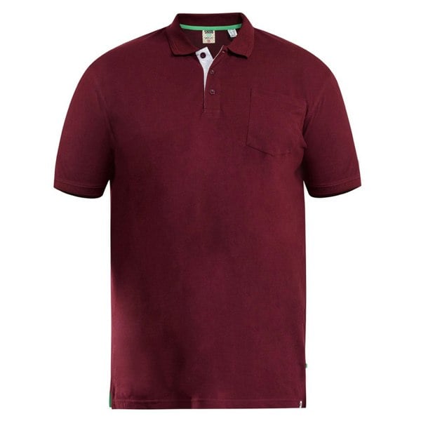 Duke Mens D555 Grant Pique Kingsize Polo Shirt - Maroon