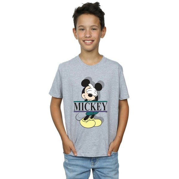 Disney Boys Mickey Mouse Letters T-Shirt - Sports Grey